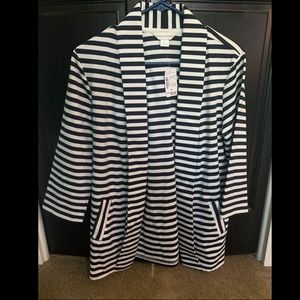 Navy stripped blazer. NWT